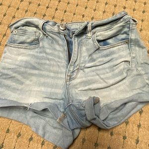American Eagle Outfitters Light Wash Denim Jean Shorts